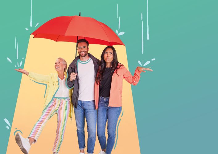 Großes Schirmdach Regenschirm Großes Schirmdach Regenschirm