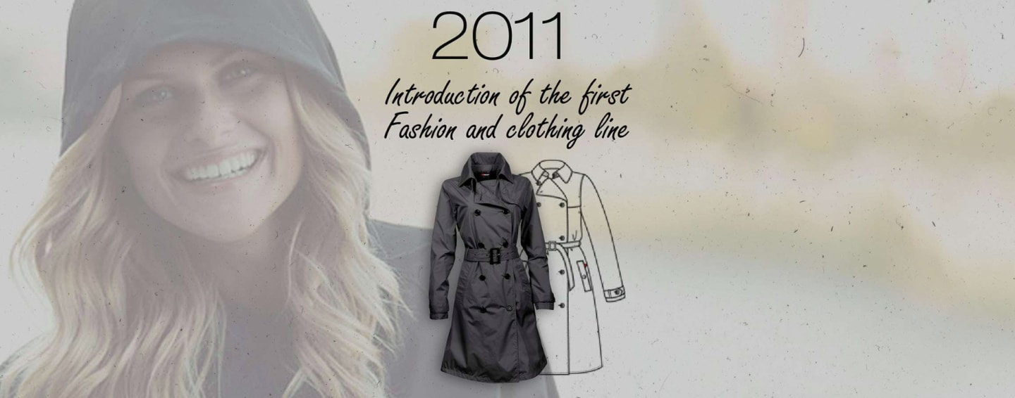 Introduction of the first rainwear Introduction of the first rainwear