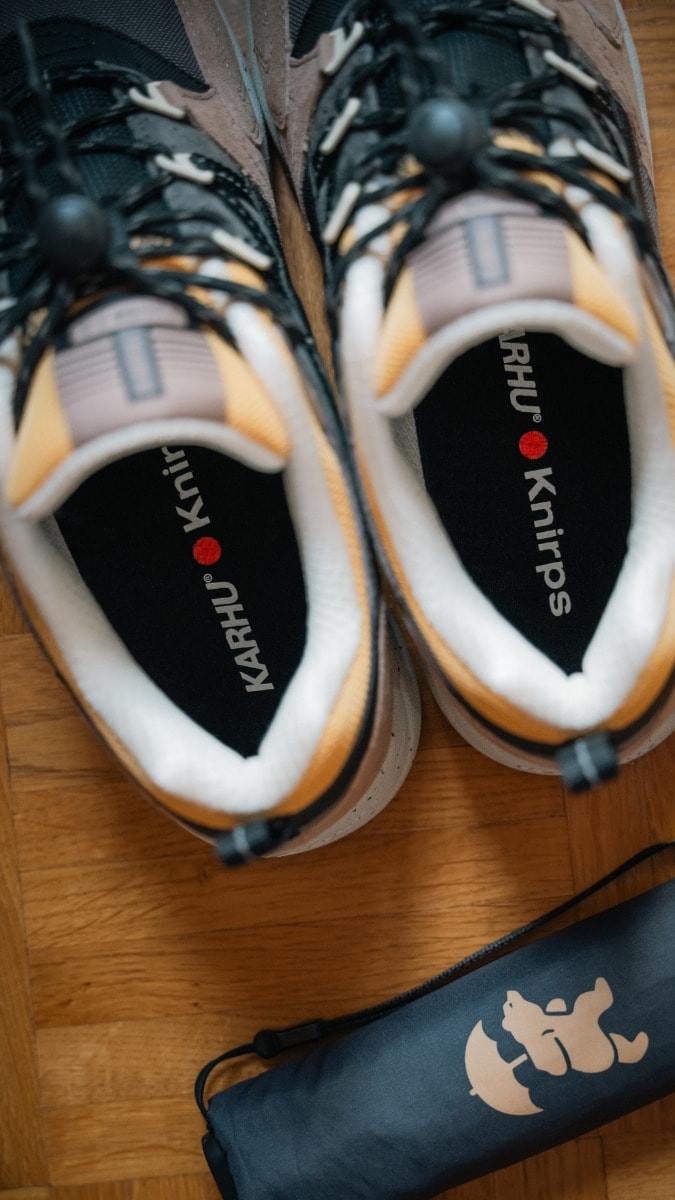 Karhu sneakers from the Knirps collaboration. Karhu sneakers from the Knirps collaboration.